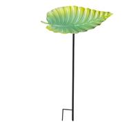 Mangeoire à Oiseaux en métal - Bain d'Oiseaux Décoratif sur Pied pour Extérieur | Abreuvoir et Mangeoire en Métal Fait Main pour Jardin, Terrasse et Patio | Objet d'Artisanat Résistant aux Intempéries