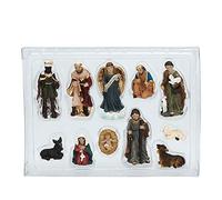 Manger Jesus Nativity Scene Statue Decoraciones para el hogar Tablero de Mesa Natividad Figuras Escultura Católica Catholic Church, Hight 3cm Art Collection