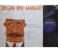 MANGER, JÜRGEN VON / STEGREIFGESCHICHTEN / 1965 / Bildhülle mit ORIGINAL Kunststoff-Innenhülle / PHILIPS # P 48014 L / Deutsche Pressung / 12" Vinyl Langspiel Schallplatte