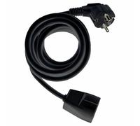 Mangera de alargo 3x1.5mm, 1m, Color Negro - Ideal para Conexiones eléctricas y ampliación de circuitos.
