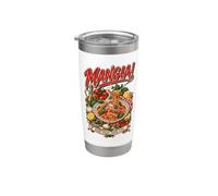 MANGIA! BUENA COMIDA. BUENA VIDA. Amante de la Cocina Vaso térmico de acero inoxidable de doble pared