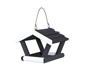 Mangiatoia natura, 17×19×14cm, nero/bianco per uccelli Trixie