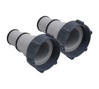 Mangloder - Adaptador para manguera de piscina (2 unidades, plástico gris, 32 38 mm, para mangueras roscadas y acoplamiento rápido, apto para bomba de filtro, Intex, Bestway Pool y Whirlpool)