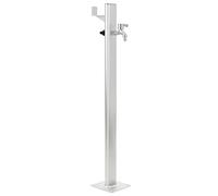 Mangloder - Columna de agua de aluminio para jardín de 95 cm con grifo, sistema de riego, manguera de goteo y distribuidor de agua, para riego en el jardín, balcón, terraza, bancal, seto