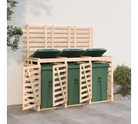 Mangloder - Contenedor de basura para 3 toneladas de madera de pino maciza, 240 x 91,5 x 128,5 cm, con techo plegable y puerta con cerradura, para jardín, patio, entrada, patio, exterior