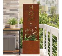 Mangloder - Lona de protección visual para jardín (50 x 32 x 150 cm, acero inoxidable, mate, 50 x 32 x 150 cm), diseño de marquetería decorativa para terraza, jardín y exterior