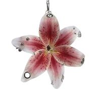 MANGMAO Abalorio para bolso de mano, diseño de flores Y2K, accesorios de verano con tachuelas de orquídea falsa, Medium, Material mixto