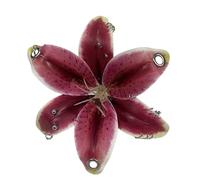 MANGMAO Abalorio para bolso de mano, diseño de flores Y2K, accesorios de verano con tachuelas de orquídea falsa, Medium, Material mixto