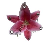 MANGMAO Abalorio para bolso de mano, diseño de flores Y2K, accesorios de verano con tachuelas de orquídea falsa, Medium, Material mixto