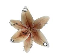 MANGMAO Abalorio para bolso de mano, diseño de flores Y2K, accesorios de verano con tachuelas de orquídea falsa, Medium, Material mixto