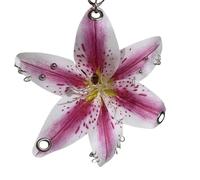 MANGMAO Abalorio para bolso de mano, diseño de flores Y2K, accesorios de verano con tachuelas de orquídea falsa, Medium, Material mixto