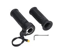 Mango acelerador para bicicleta eléctrica, empuñadura de acelerador giratoria para e-bike y scooter, conector impermeable de 3 pines, compatible con manillares de 22,2 mm, control