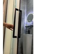 Mango Acero Inoxidable Forma Cuadrada/rectángulo Ducha, manija Puertas Modernas Negras y Tirar, Accesorios Hardware la Puerta de Vidrio