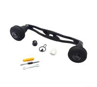 Mango basculante de carrete de pesca de repuesto de 130 mm para espátula DAIWA y para ABU para REVO Beast, aleación de aluminio con perilla y rodamientos EVA, juego completo de accesorios para montaje