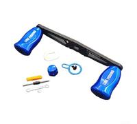 Mango basculante de fibra de carbono para metanio para bantam para carrete de pesca SLXDC Baitcasting con juego completo de herramientas para montaje (mano izquierda azul)