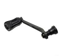 Mango basculante individual de fibra de carbono para DAIWA para FUEGO, longitud del brazo de 70 mm, equipado con rodamientos duales, componente de carrete de pesca para un mejor rendimiento (negro)