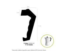 Mango cafetera alumino classic 9 y 12 tazas