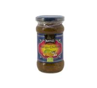 Mango Chutney Medio Picante 340 g en tarro de vidrio, salsa agridulce con especias y trozos, ideal para curry, arroz basmati, naan, quesos y carnes