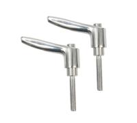 Mango con perilla ajustable, 2 perillas de mano acero inoxidable 304 M8 con perno roscado ajustable, varios tamaños(M8*25 female)