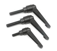 Mango con perilla ajustable, M5 M6 M8 M10 M12 Rosca macho externa Forma de L Perilla palanca sujeción bloqueo ajustable(M6x40)