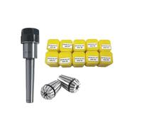 Mango cónico MT1 ER16 MTB1 ER16A M6 Morse #1 + 10 Uds. Pinza de resorte 1/2/3/4/5/6/7/8/9/10MM, 1 ud.(MTA3-ER16 (11pcs))