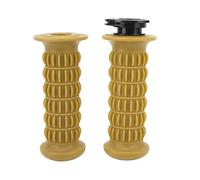 Mango de acelerador de motocicleta universal Material de silicona ABS suave ABS 22 mm Fit For Scooter Gy6 50CC 80CC 125cc 150cc (Amarillo)