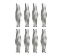 Mango de acero de resorte de repuesto para parrilla de barbacoa, horno de estufa de leña con revestimiento de zinc y construcción de acero de resorte flexible (8 piezas)