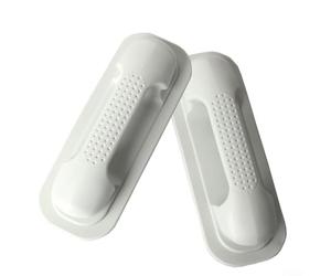 Mango de agarre de PVC para balsa inflable de goma, accesorio de agarre de mano de riel de montaje lateral, pieza de repuesto portátil para seguridad de barco de pesca en canoa (gris)