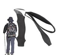 Mango de agarre para bastón de esquí, bastones de senderismo plegables, telescópicos ajustables, a prueba de golpes, agarre ergonómico de espuma EVA para bastón de senderismo, accesorios para