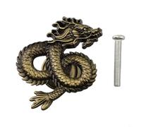 Mango de aleación de zinc con forma de dragón para armarios, decoración elegante de muebles con exquisita artesanía (bronce antiguo)