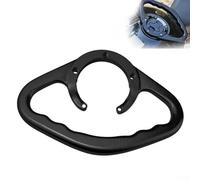 Mango de barra de agarre para depósito de combustible trasero del pasajero para motocicleta Kawasaki, aleación de aluminio, apoyabrazos con ranuras antideslizantes (negro)
