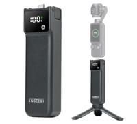 Mango de batería compatible con accesorios DJI Osmo Pocket 3/4/4P, empuñaduras de batería de pantalla digital para Xtra Muse soporta dispositivos de audio externos, batería de bolsillo de 5000 mAh con