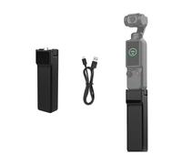 Mango de batería de 5000 mAh para DJI Osmo Pocket 4/3, cargador portátil USB-C, batería externa con pantalla LED para filmación prolongada, accesorios de viaje para cámara de bolsillo