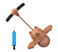 Mango De Bola Rebotante - Bola Infantil De 25.5 Pulgadas, Juguete Inflable Para Equilibrio | Bolas Rebotantes De PVC PP Antideslizantes Duraderas Con Bomba Con Mango Fácil Incluido