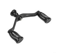 Mango de brazo basculante doble de fibra de carbono para Daiwa Fuego Prorex V para LT Reparación de piezas de carrete de pesca rojo brillante verde púrpura negro rosa (negro)