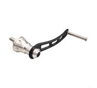 Mango de brazo basculante modificado de metal de 70 mm para Shimano/para Stella para Stradic para Sahara para Ultegra, pieza de reparación de carrete de pesca de aluminio de aviación (70 mm, plateado)