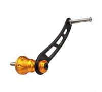 Mango de brazo basculante modificado de metal de 70 mm para Shimano/para Stella para Stradic para Sahara para Ultegra, pieza de reparación de carrete de pesca de aluminio de aviación (70 mm, dorado)