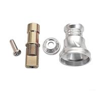 Mango de brazo basculante para carretes DAIWA con interfaz de 8 x 5 construcción de metal compatible con carretes 4000 y inferiores (plata)