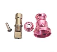 Mango de brazo basculante para carretes DAIWA con interfaz de 8 x 5 pulgadas, construcción de metal compatible con carretes 4000 y inferiores (rosa)