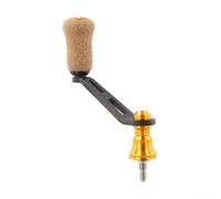 Mango de brazo basculante simple de fibra de carbono para-Shimano para-Stradic, para Stella, Sahara, para-Vanquish y doble potencia para carretes giratorios - 70 mm de longitud, agarre de corcho de