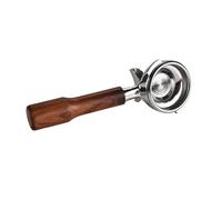 Mango De Café De 2 Orejas De 58 Mm, Compatible Con Nuova, Portafiltro De Café De Acero Inoxidable, Herramienta De Café Con Mango De Madera Maciza De Boca Simple Y Doble(58mm-double mouth-C3)