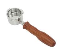 Mango de café portafilter de café de acero inoxidable de acero inoxidable sin fondo con canasta de filtro para Dedica Arte EC0680 EC0685 EUPA Severin KA5995 Máquina italiana (Estilo 3)