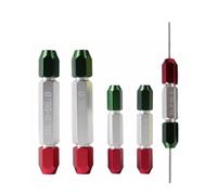 Mango de calibre pasador Soporte de abrazadera CNC rojo y verde for calibre aguja, herramienta medición enchufe con mango pasador doble cabezal(2-3)
