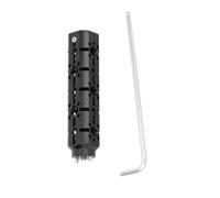 Mango de cámara de aleación de aluminio con múltiples agujeros de montaje roscados para tornillos, incluyendo pasador de posicionamiento para una fijación segura y agarre de la cámara