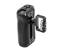 Mango de cámara de aleación de aluminio izquierdo y derecho con zapata fría integrada para micrófonos y monitores de iluminación