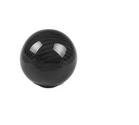 Mango de cambio ergonómico Perilla de cambio marchas fibra carbono real para carreras,perilla palanca cambios manual, con mango en forma bola(Ball shape black)