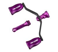 Mango de carrete de fibra de carbono ligero, brazo basculante doble y barra de equilibrio para Daiwa Fuego Exceler Caldia Prorex Certate Luvias Airity carrete de pesca perilla de piezas de