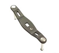 Mango de carrete de fibra de carbono ligero de 80 mm para Daiwa Certate Ballistic Exceler - Baitcasting Rocker Arm Upgrade 8x5mm (distancia entre ejes 80)