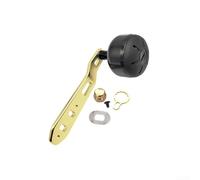 Mango de carrete de fibra de carbono para Daiwa Fuego para abu Garcia 110mm Rocker Arm Grip Reemplazo (mano izquierda dorada)