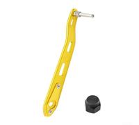 Mango de carrete de pesca Aleación de aluminio Power Grip con perilla EVA para carretes de cebo 135mm Longitud Negro (dorado)